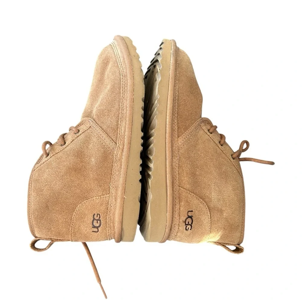UGG‎ 8 neumel boot suede lace up shearling lined sneaker chukka bootie casual